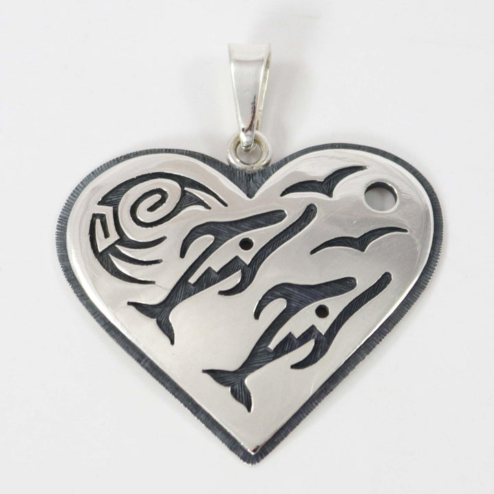 Dolphin Heart Pendant