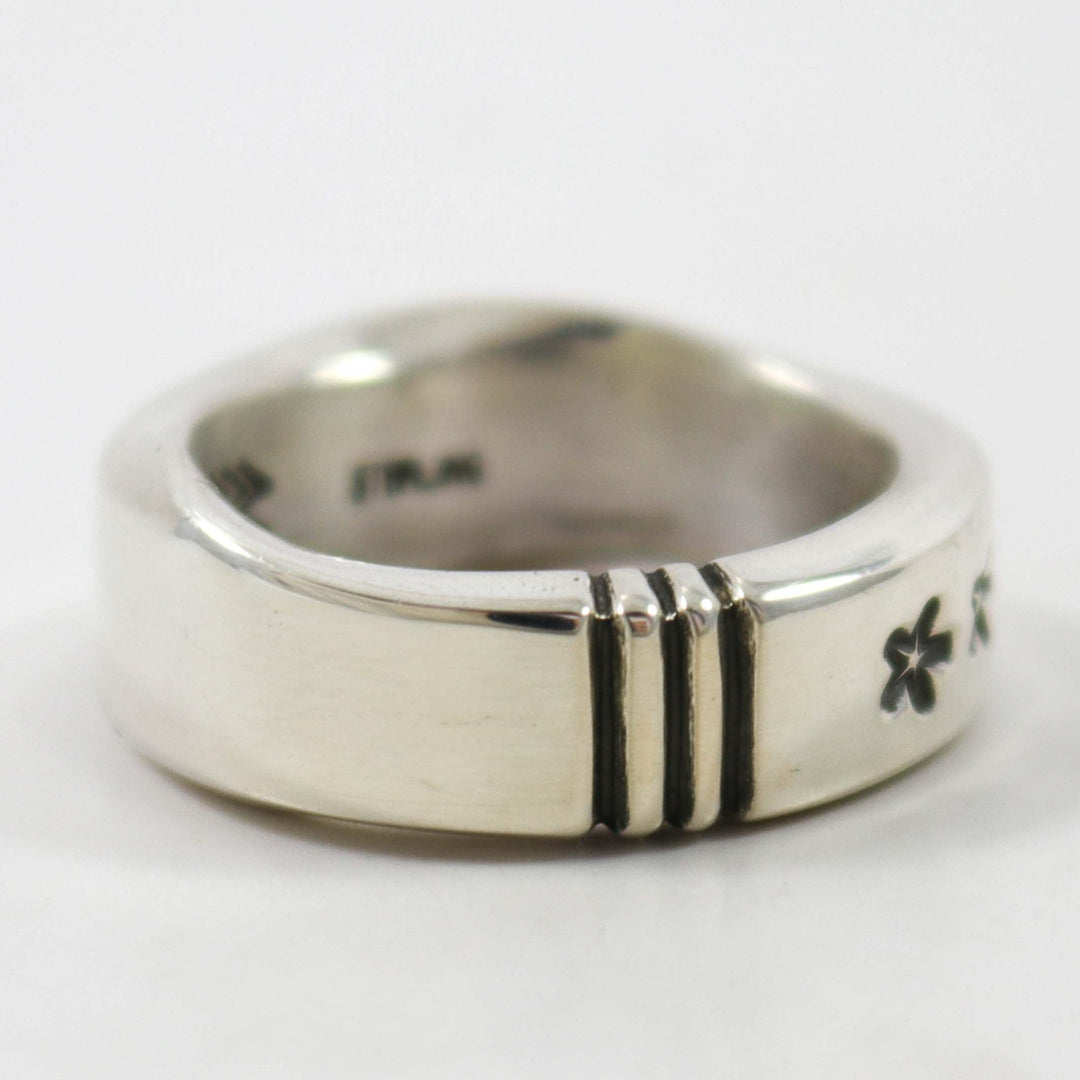 Silver Stars and Stripes Ring by Waddie Crazyhorse - Garland's