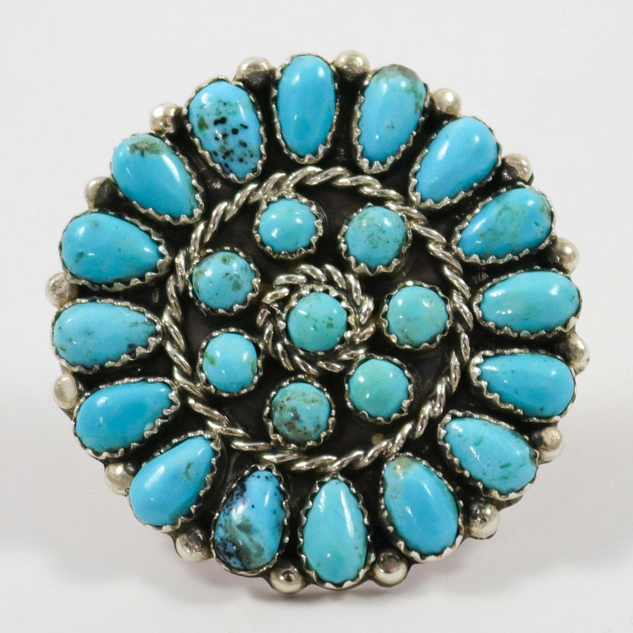 Kingman Turquoise Ring by Fannie Begay - Garland's