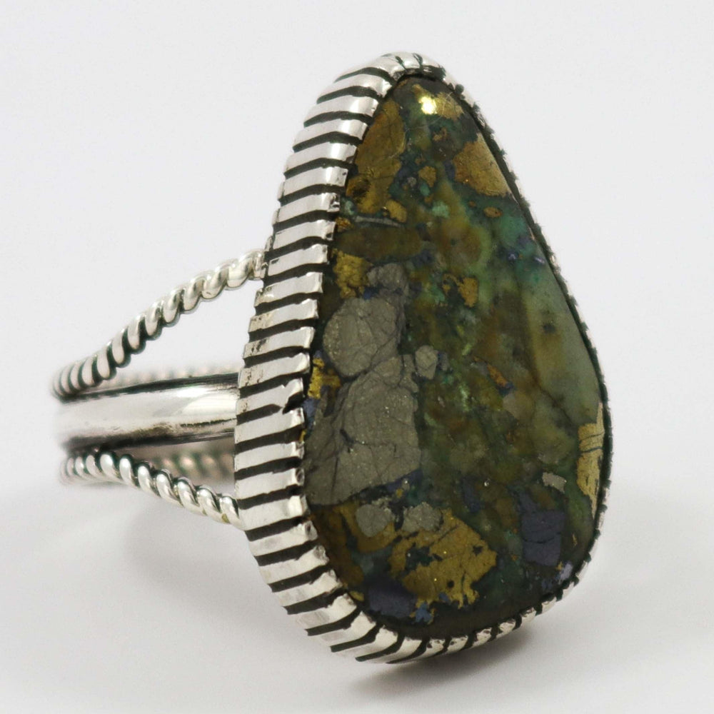 Morenci Turquoise Ring by Billy Betoney - Garland's