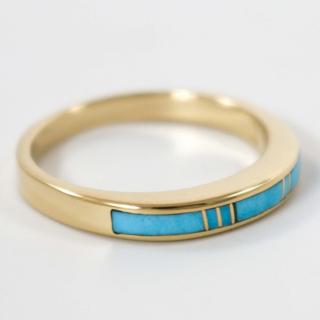 Gold and Turquoise Ring by Tim Charley - Garland's