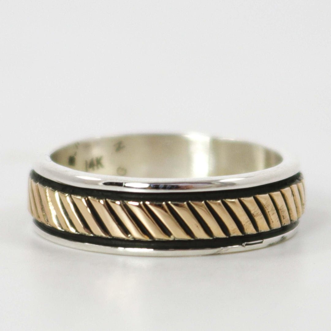 Gold on Silver Ring