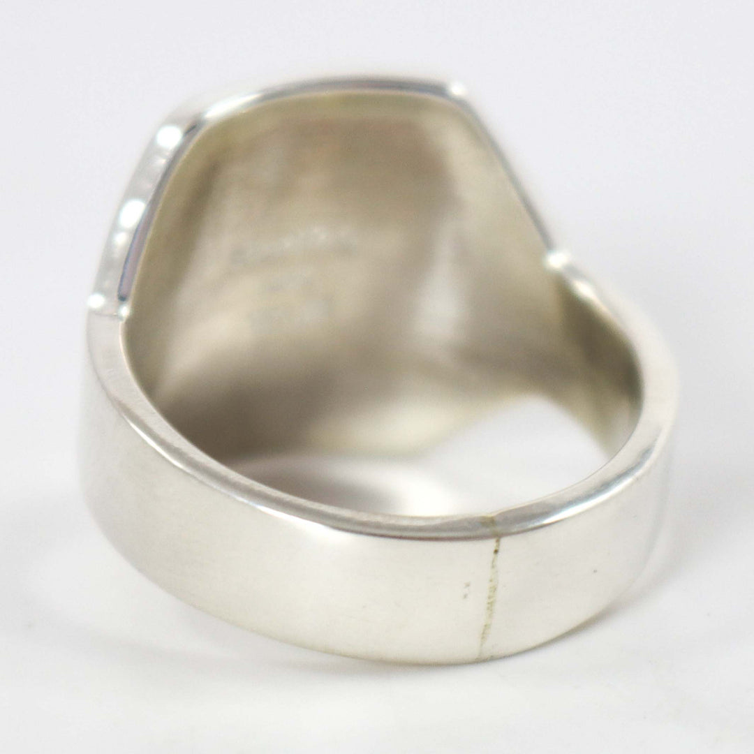 Gold on Silver Horse Ring