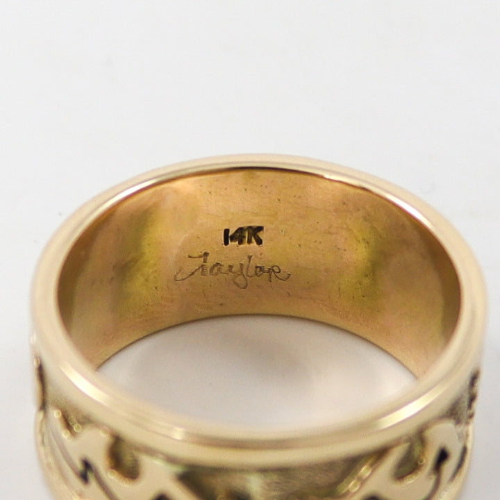 Gold Bear Ring