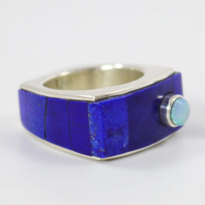 Lapis and Opal Ring