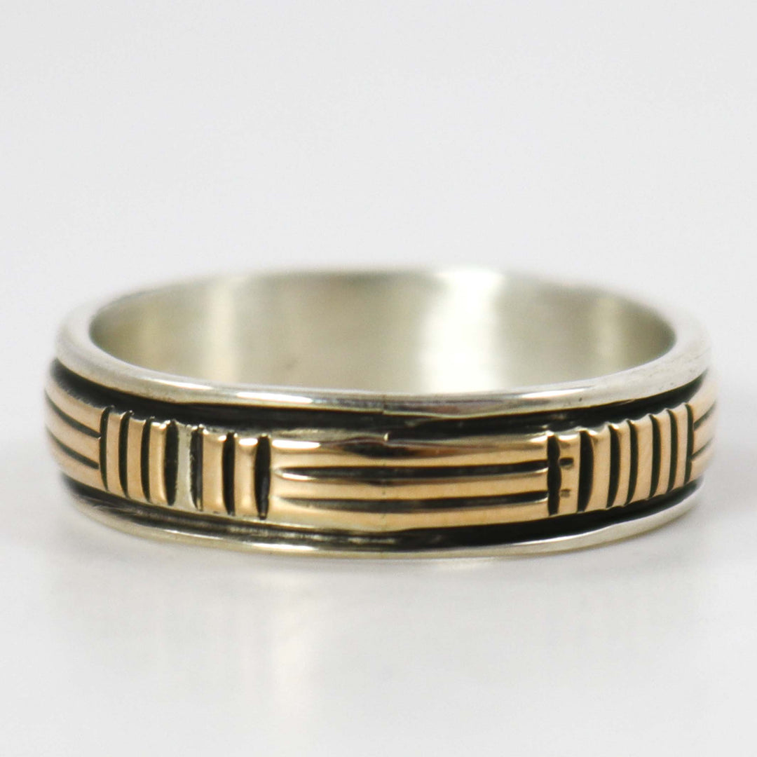 Gold on Silver Ring