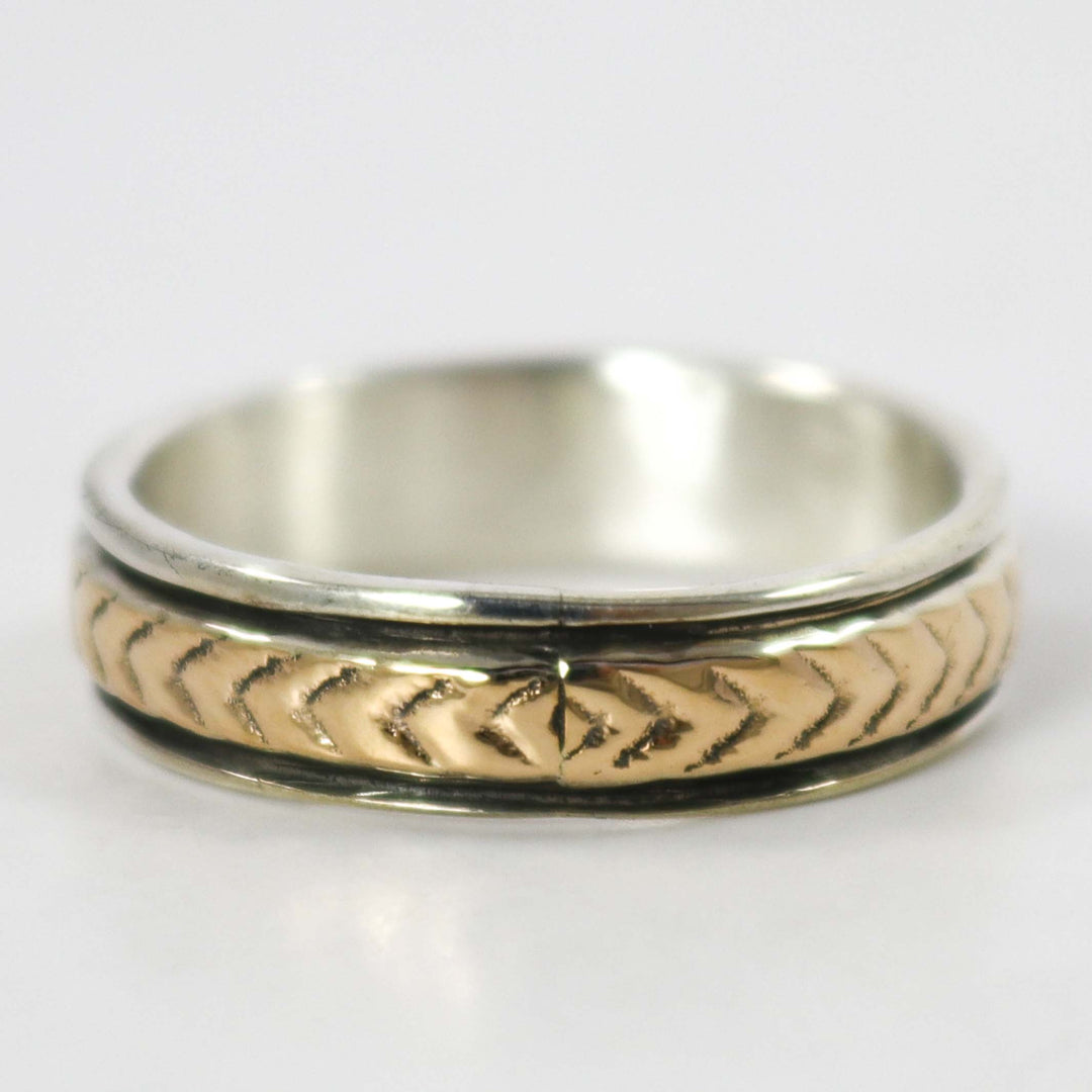 Gold on Silver Ring