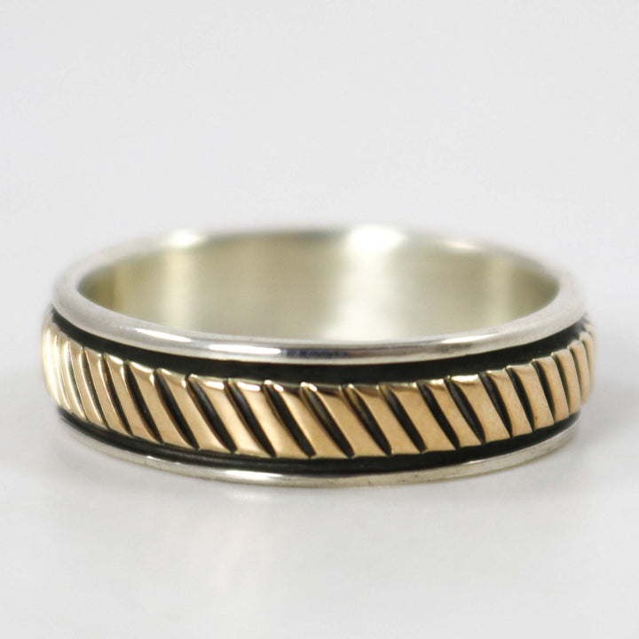 Gold on Silver Ring