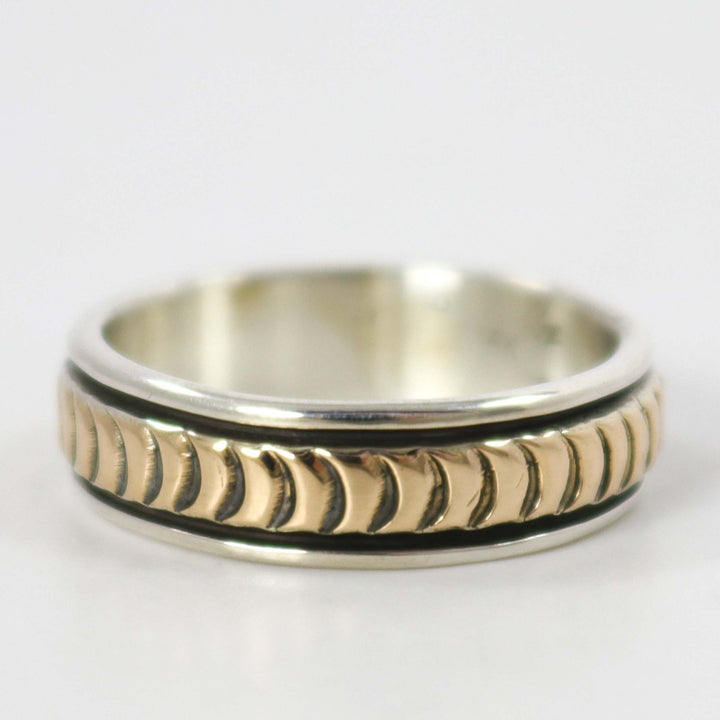 Gold on Silver Ring