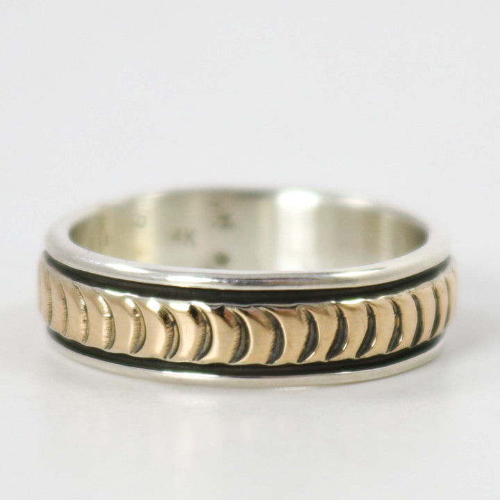 Gold on Silver Ring