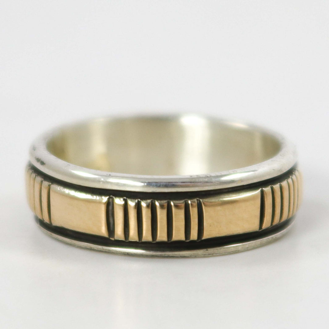 Gold on Silver Ring