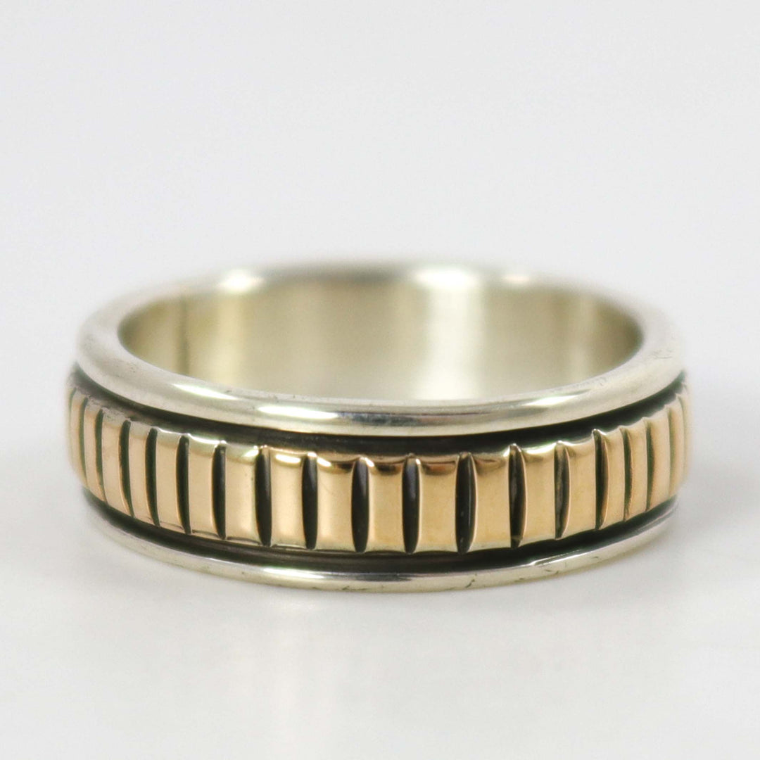 Gold on Silver Ring