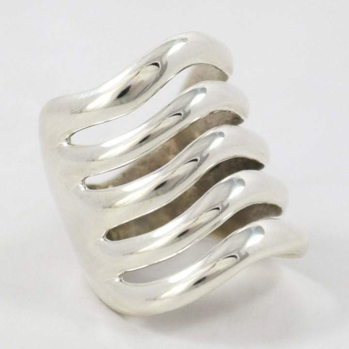 Silver Split Band Ring