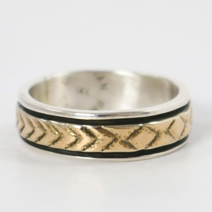 Gold on Silver Ring