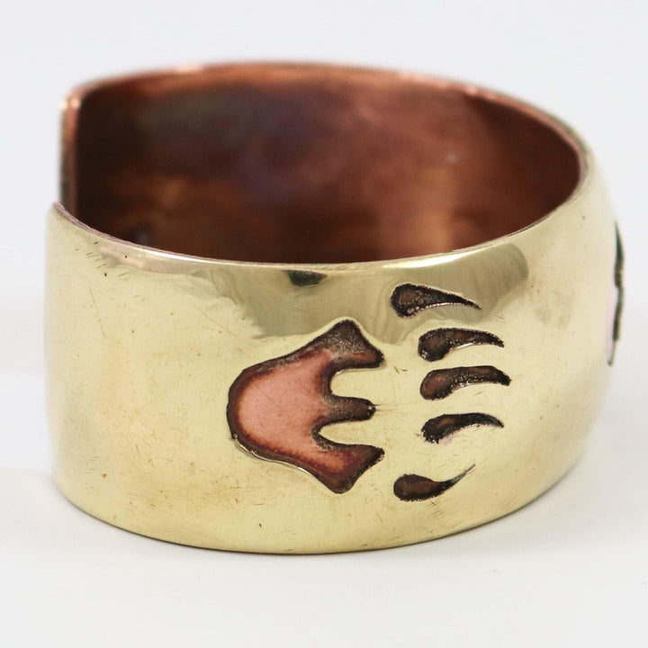 Gold Fill and Copper Bear Cuff by Jefferson James - Garland's